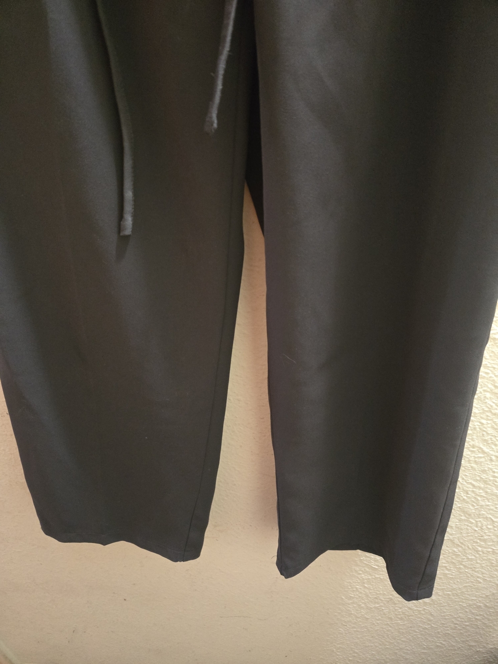 Cider Wide Leg Black Drawstring Trousers - Picture 3 of 4